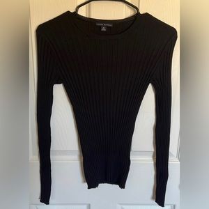 Black Banana Republic Ribbed Fitted Sweater